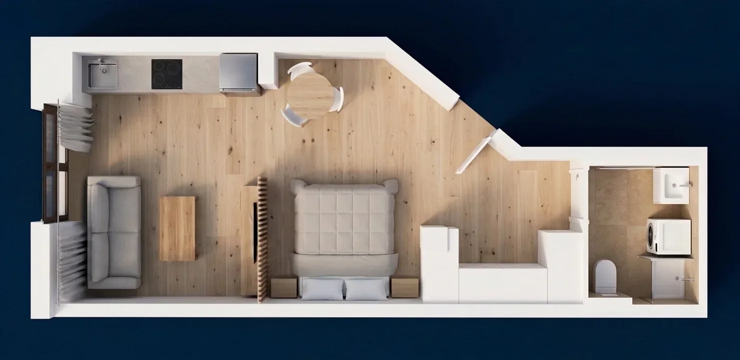 Plano 2D comercial de la tipología A